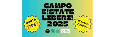 Campo E!state Liberi! 2025: prorogata la scadenza per la presentazione delle candidature